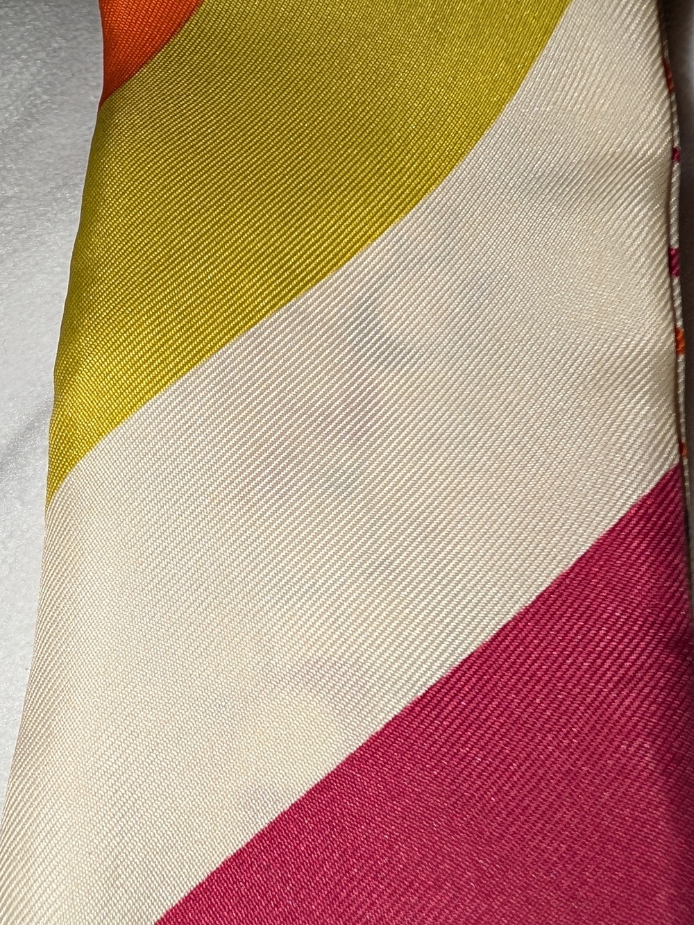 Coach Legacy Stripe Reversible Skinny Scarf Good Condition - Picture 4 of 8